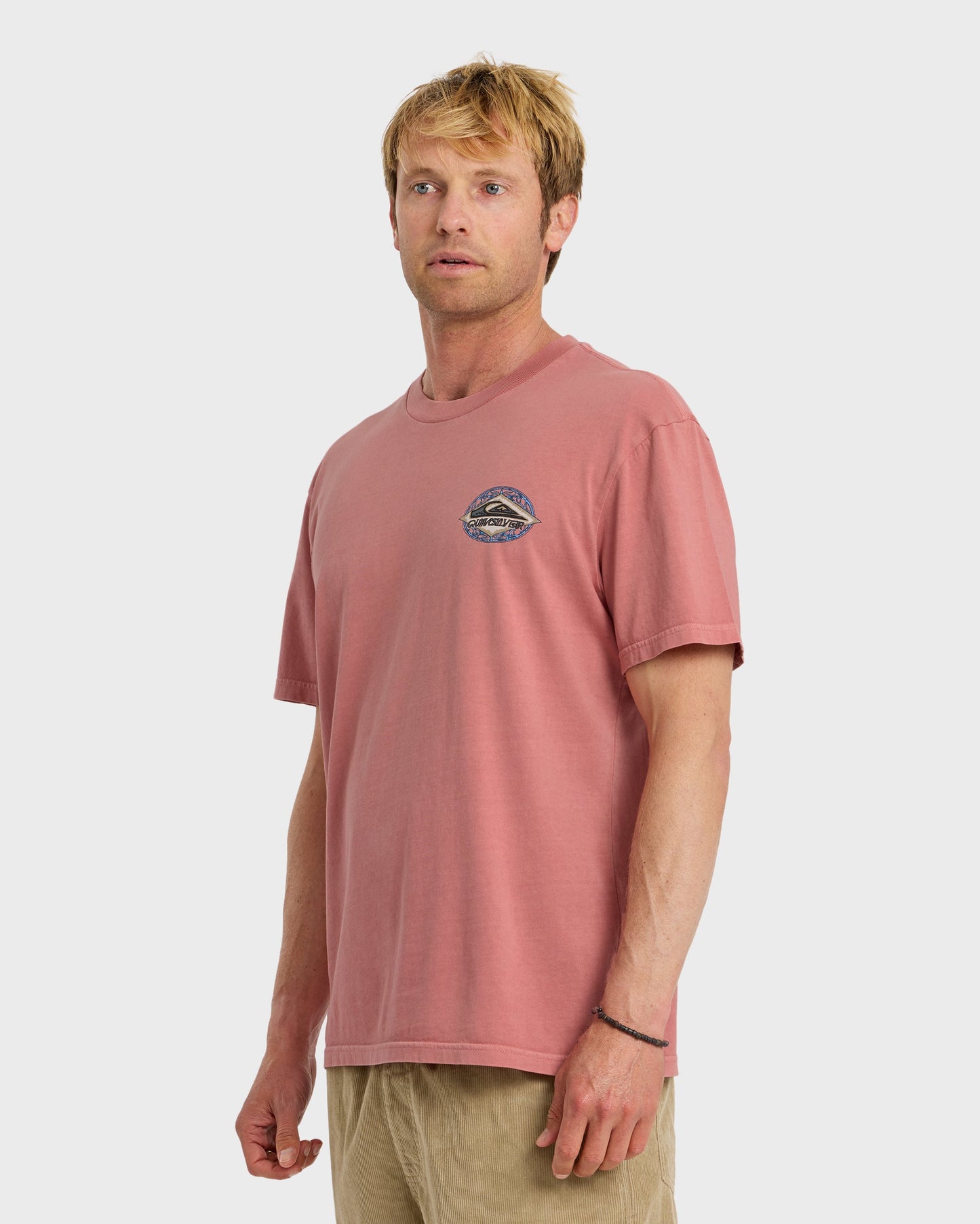 Foil Stamp Pigment-Dyed Short Sleeve T-Shirt - Desert Sand