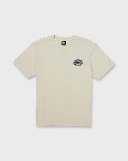 Foil Stamp Pigment-Dyed Short Sleeve T-Shirt - Silver Birch