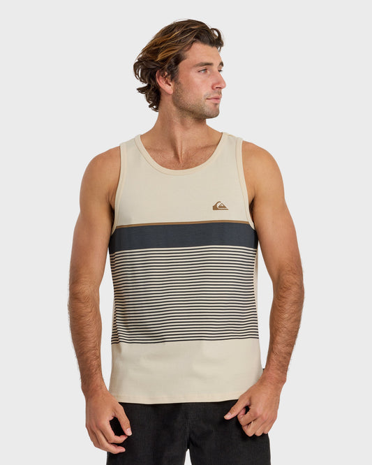 Tijuana Striped Tank - Bone White