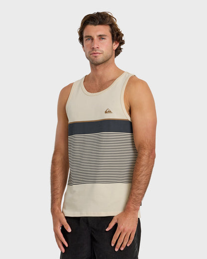 Tijuana Striped Tank - Bone White