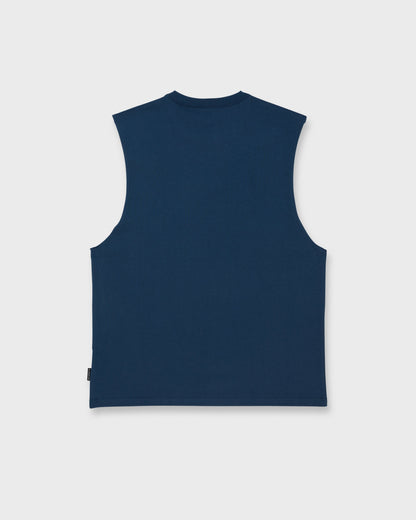 Diamond Arch Oversized Tank - Dark Denim
