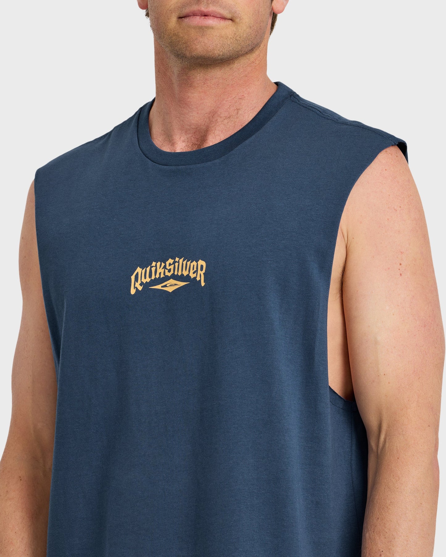 Diamond Arch Oversized Tank - Dark Denim