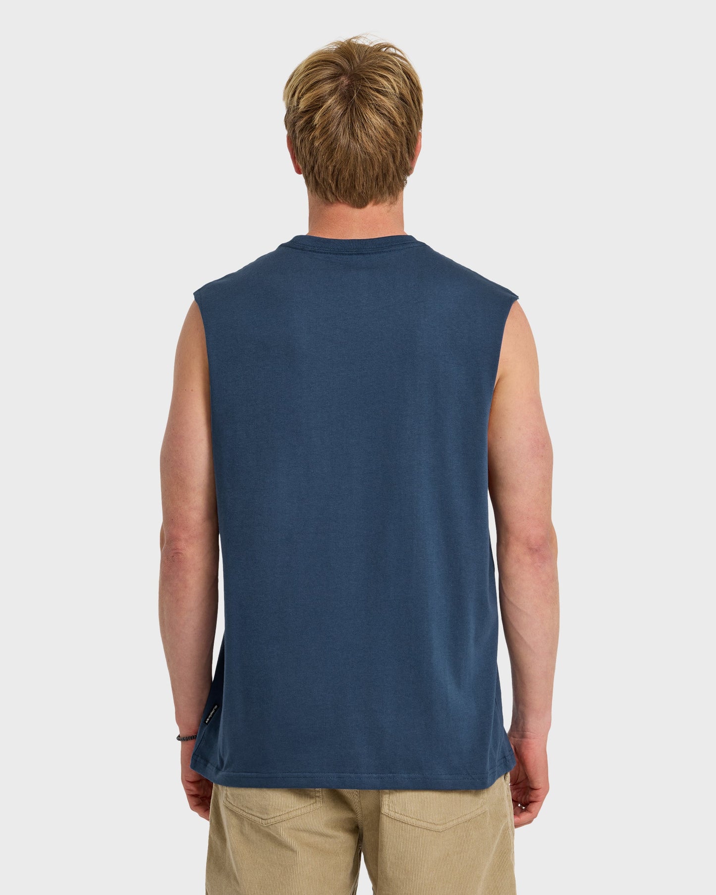 Diamond Arch Oversized Tank - Dark Denim
