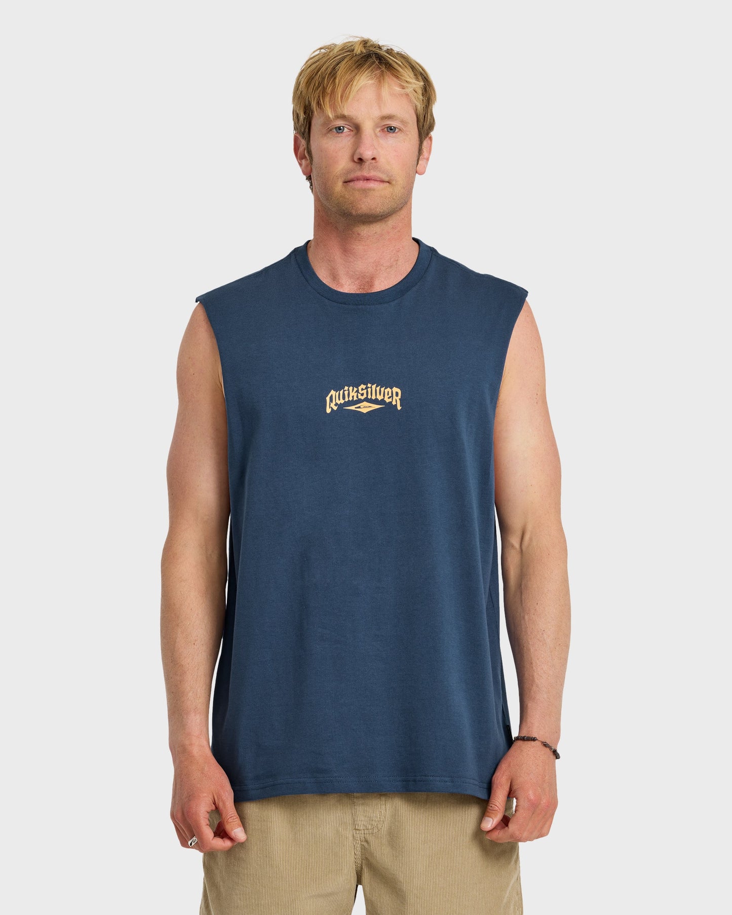 Diamond Arch Oversized Tank - Dark Denim