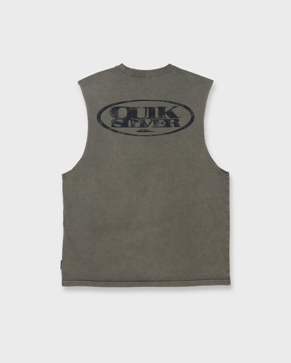 Blends Oversized Acid Wash Tank Top - Grape Leaf