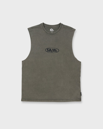 Blends Oversized Acid Wash Tank Top - Grape Leaf