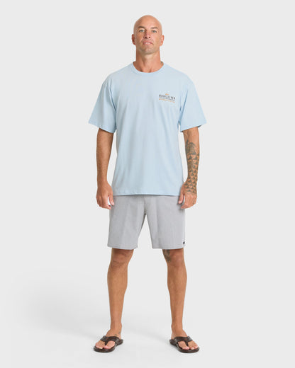 Waterman Off The Grid Sueded Short Sleeve T-Shirt - Skyway