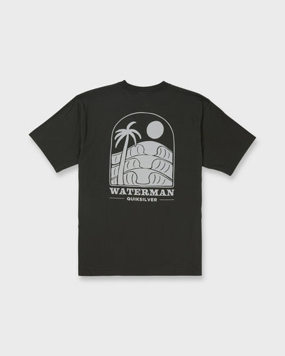 Waterman Out The Back Sueded T-Shirt - Phantom