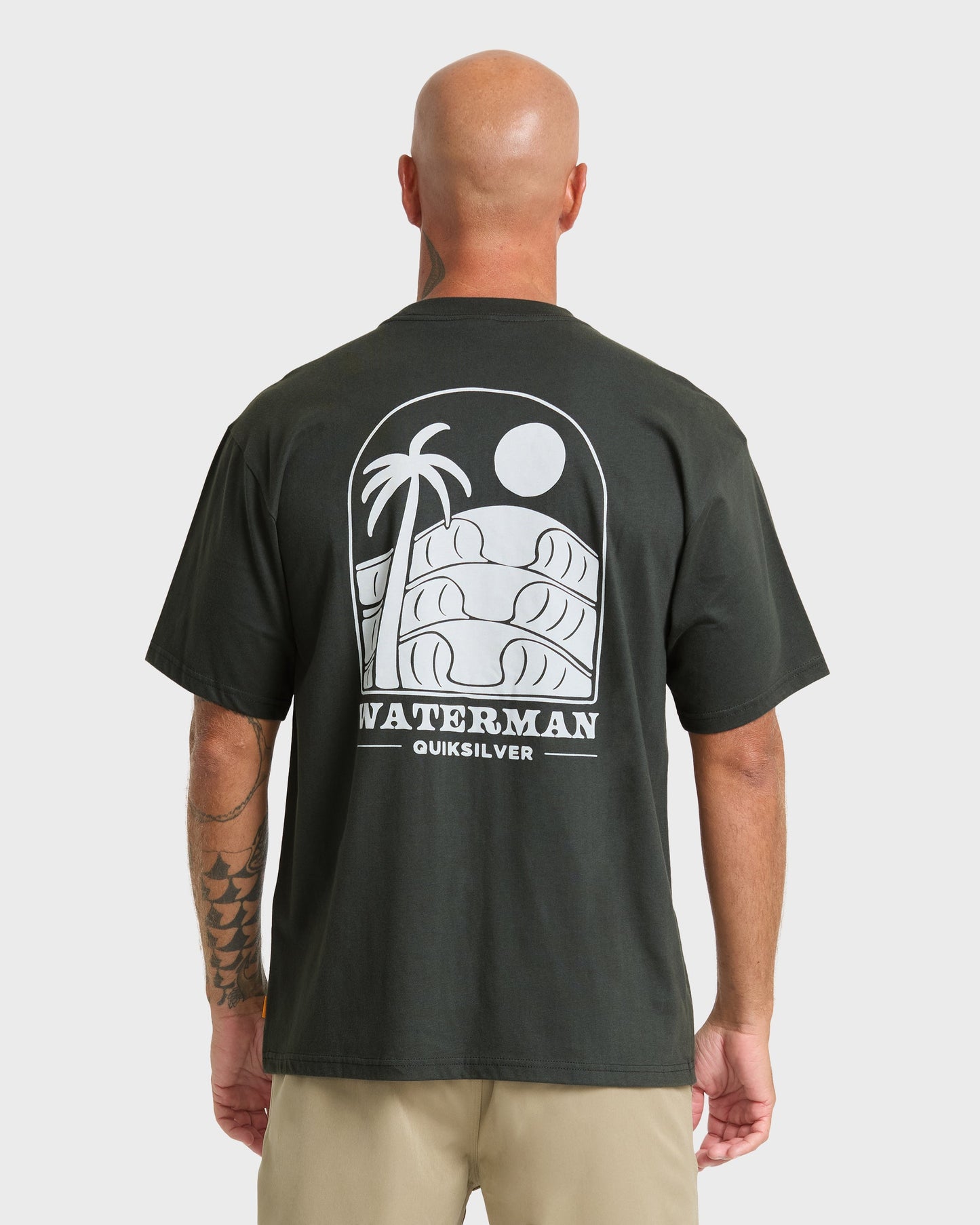 Waterman Out The Back Sueded T-Shirt - Phantom