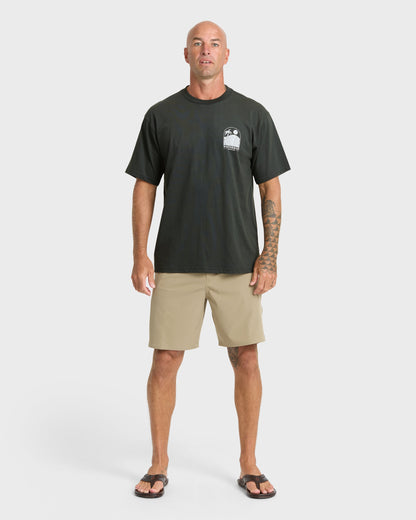 Waterman Out The Back Sueded T-Shirt - Phantom