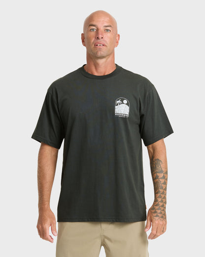 Waterman Out The Back Sueded T-Shirt - Phantom