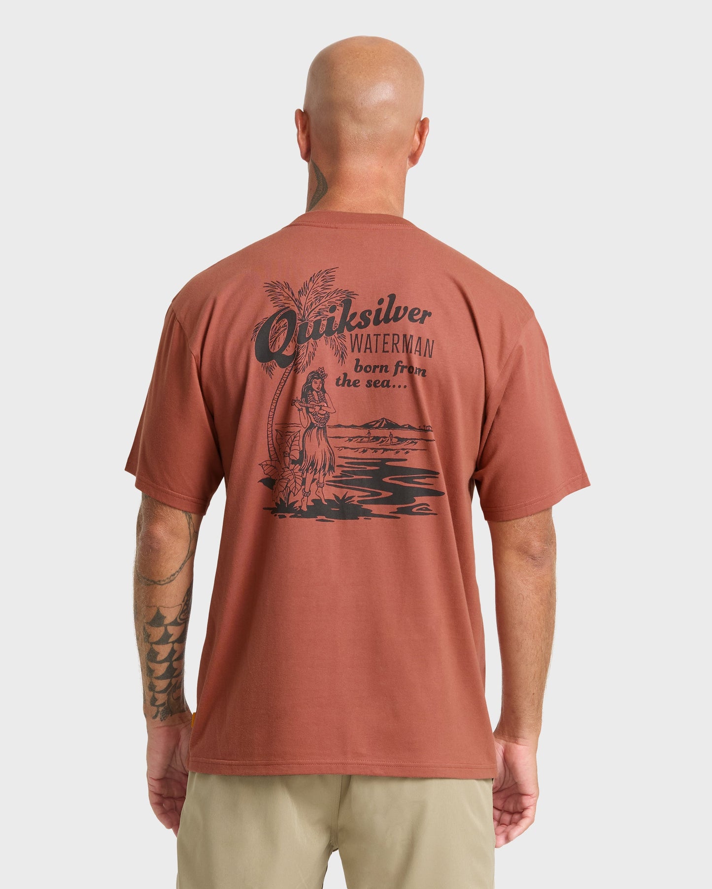 Waterman Lady Ukulele Short Sleeve T-Shirt - Marsala