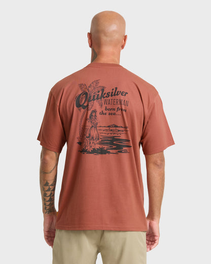 Waterman Lady Ukulele Short Sleeve T-Shirt - Marsala