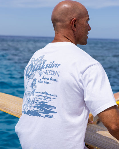 Waterman Lady Ukulele Short Sleeve T-Shirt - White