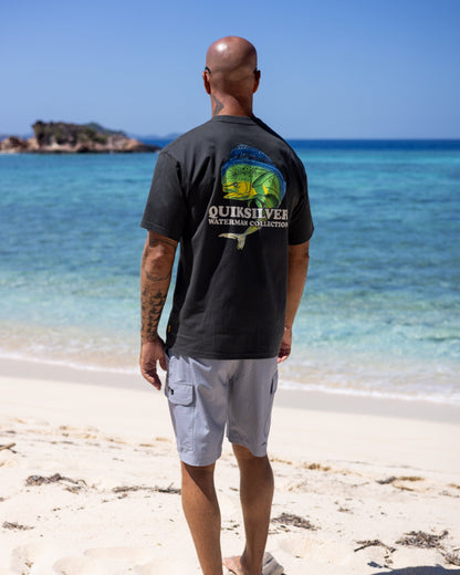 Waterman Big Bull Sueded Short Sleeve T-Shirt - Phantom