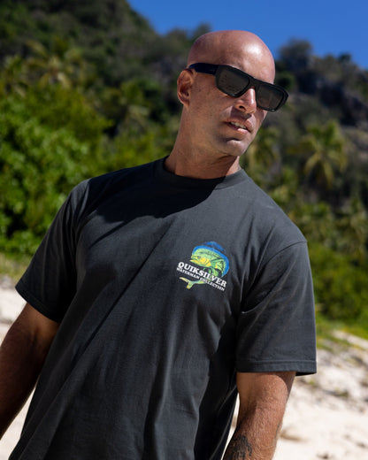 Waterman Big Bull Sueded Short Sleeve T-Shirt - Phantom
