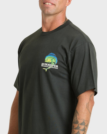Waterman Big Bull Sueded Short Sleeve T-Shirt - Phantom