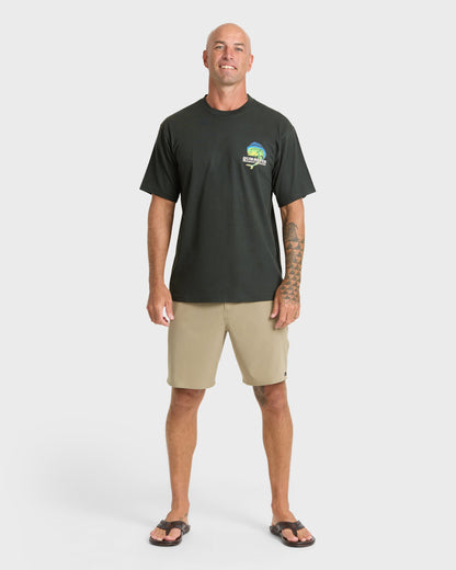 Waterman Big Bull Sueded Short Sleeve T-Shirt - Phantom