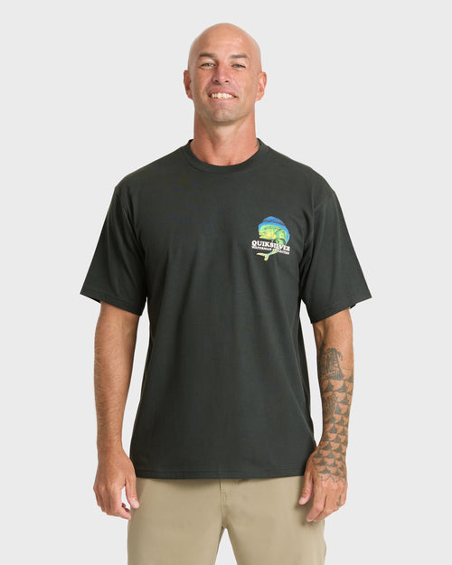 Waterman Big Bull Sueded Short Sleeve T-Shirt - Phantom