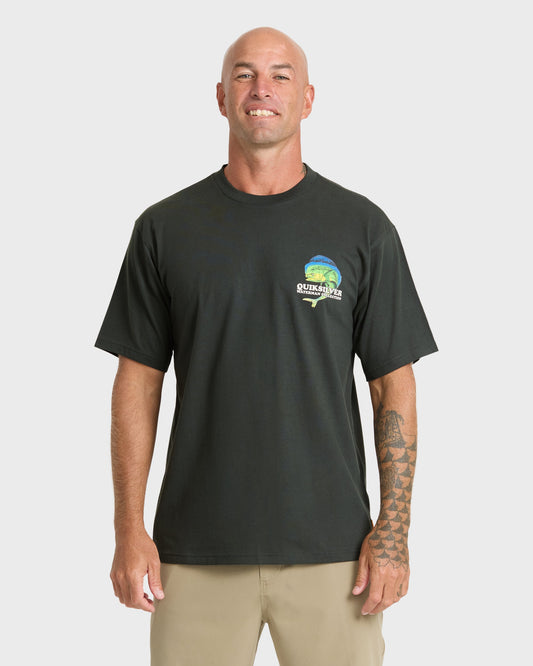 Waterman Big Bull Sueded Short Sleeve T-Shirt - Phantom