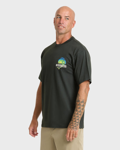 Waterman Big Bull Sueded Short Sleeve T-Shirt - Phantom