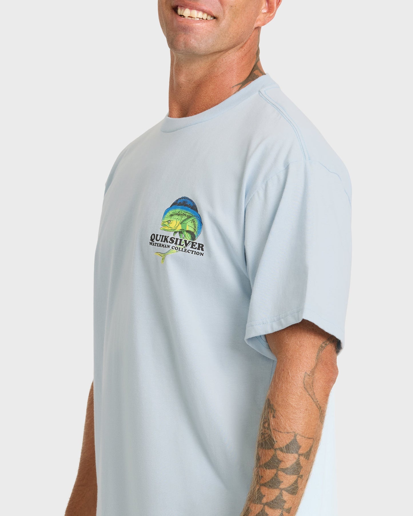 Waterman Big Bull Sueded Short Sleeve T-Shirt - Skyway