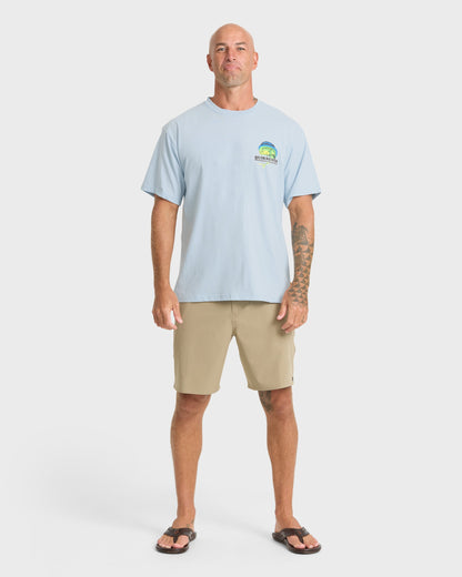 Waterman Big Bull Sueded Short Sleeve T-Shirt - Skyway