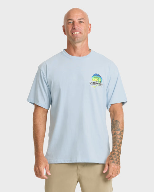 Waterman Big Bull Sueded Short Sleeve T-Shirt - Skyway
