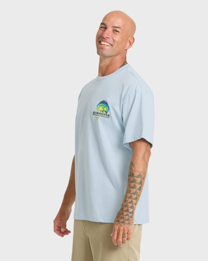 Waterman Big Bull Sueded Short Sleeve T-Shirt - Skyway