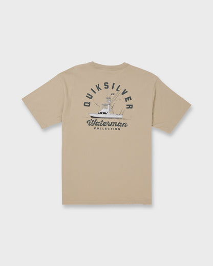 Waterman Early Morning Sueded Short Sleeve T-Shirt - Plaza Taupe