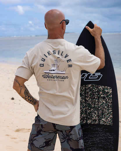 Waterman Early Morning Sueded Short Sleeve T-Shirt - Plaza Taupe