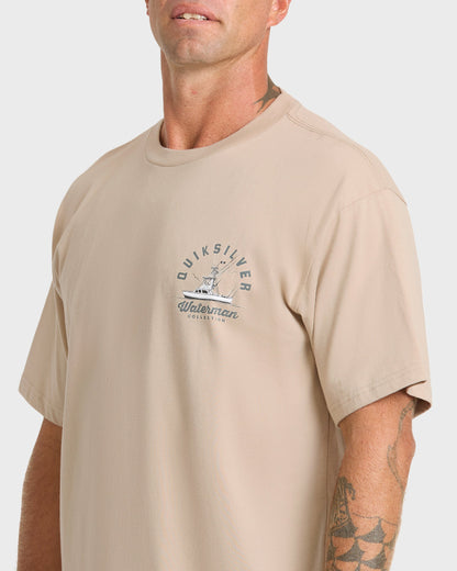 Waterman Early Morning Sueded Short Sleeve T-Shirt - Plaza Taupe