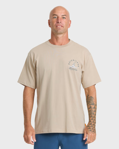 Waterman Early Morning Sueded Short Sleeve T-Shirt - Plaza Taupe