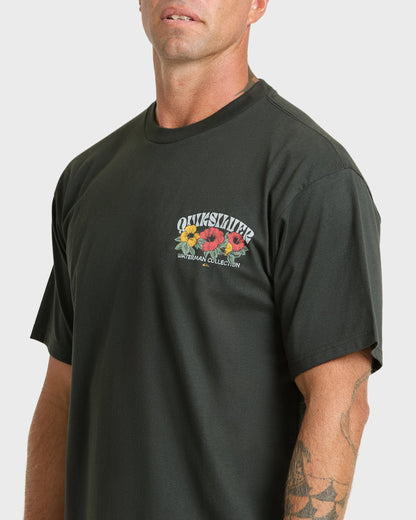 Waterman Las Flores Sueded Short Sleeve T-Shirt - Phantom