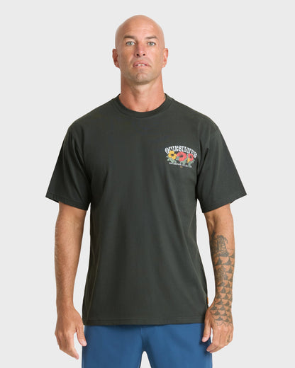 Waterman Las Flores Sueded Short Sleeve T-Shirt - Phantom