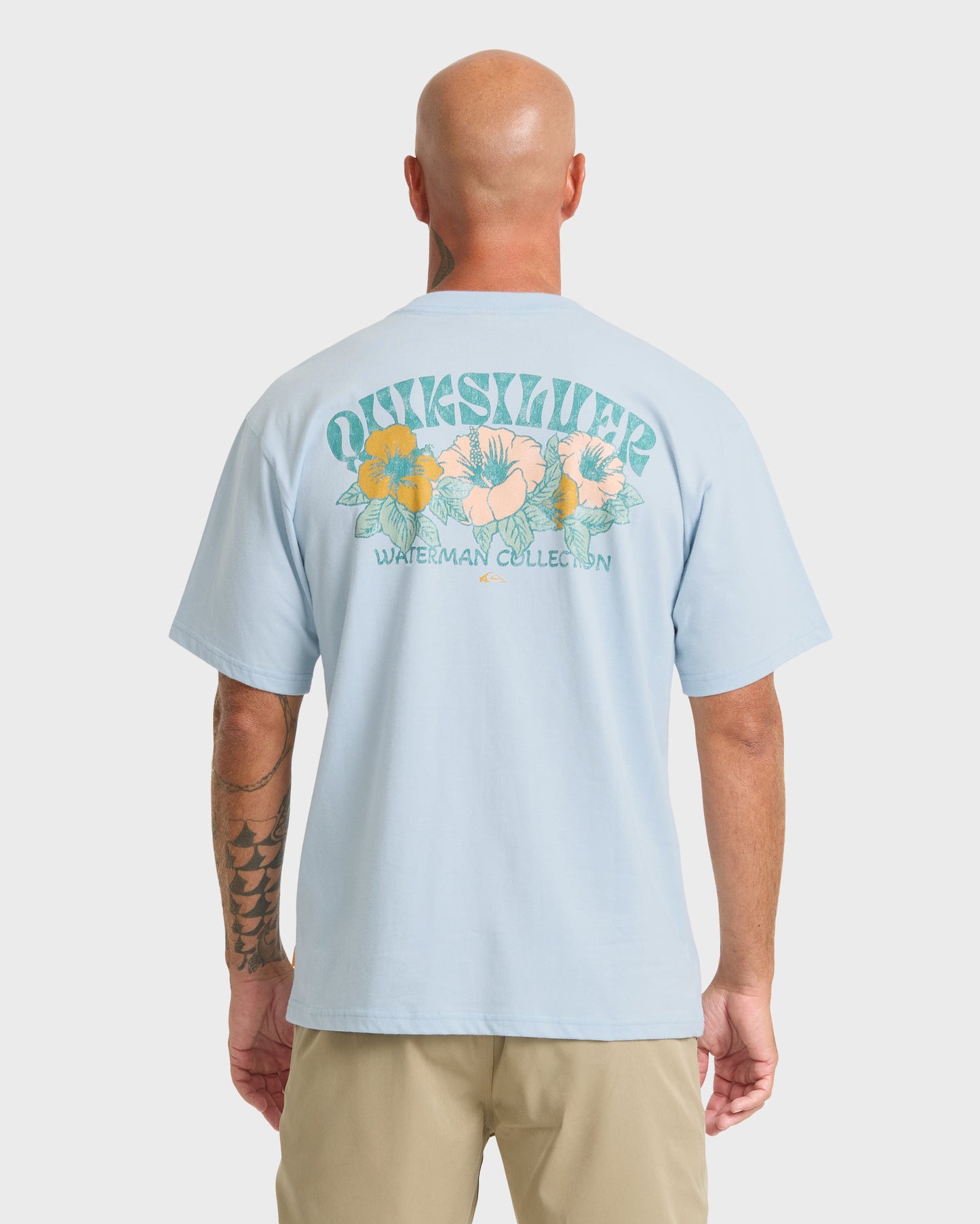 Waterman Las Flores Sueded Short Sleeve T-Shirt - Skyway