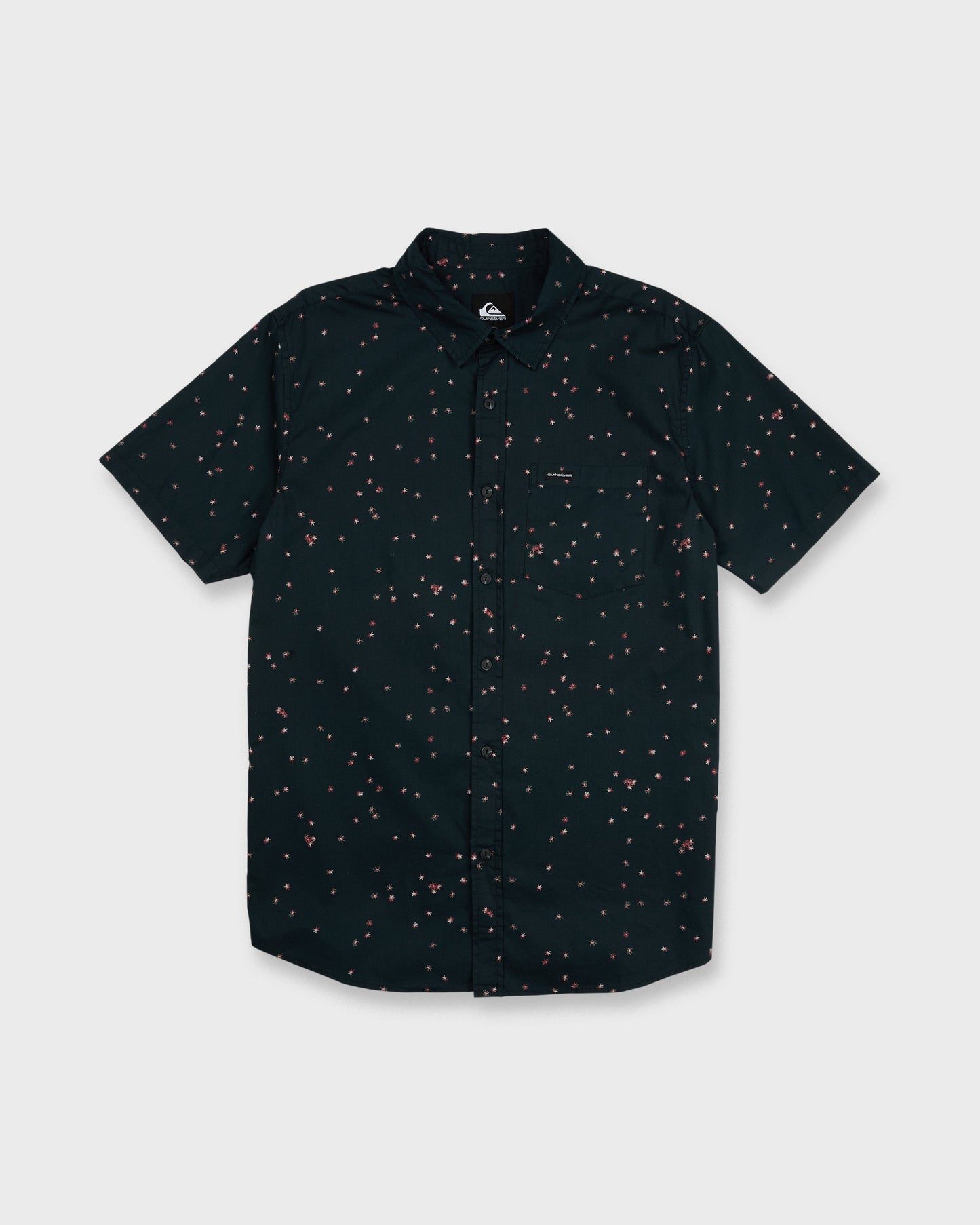 Ditsy Blossom Classic Short Sleeve Shirt - Anthracite
