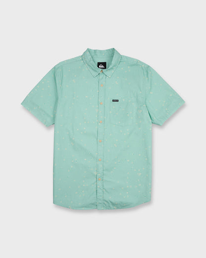 Ditsy Blossom Classic Short Sleeve Shirt - Blue Haze