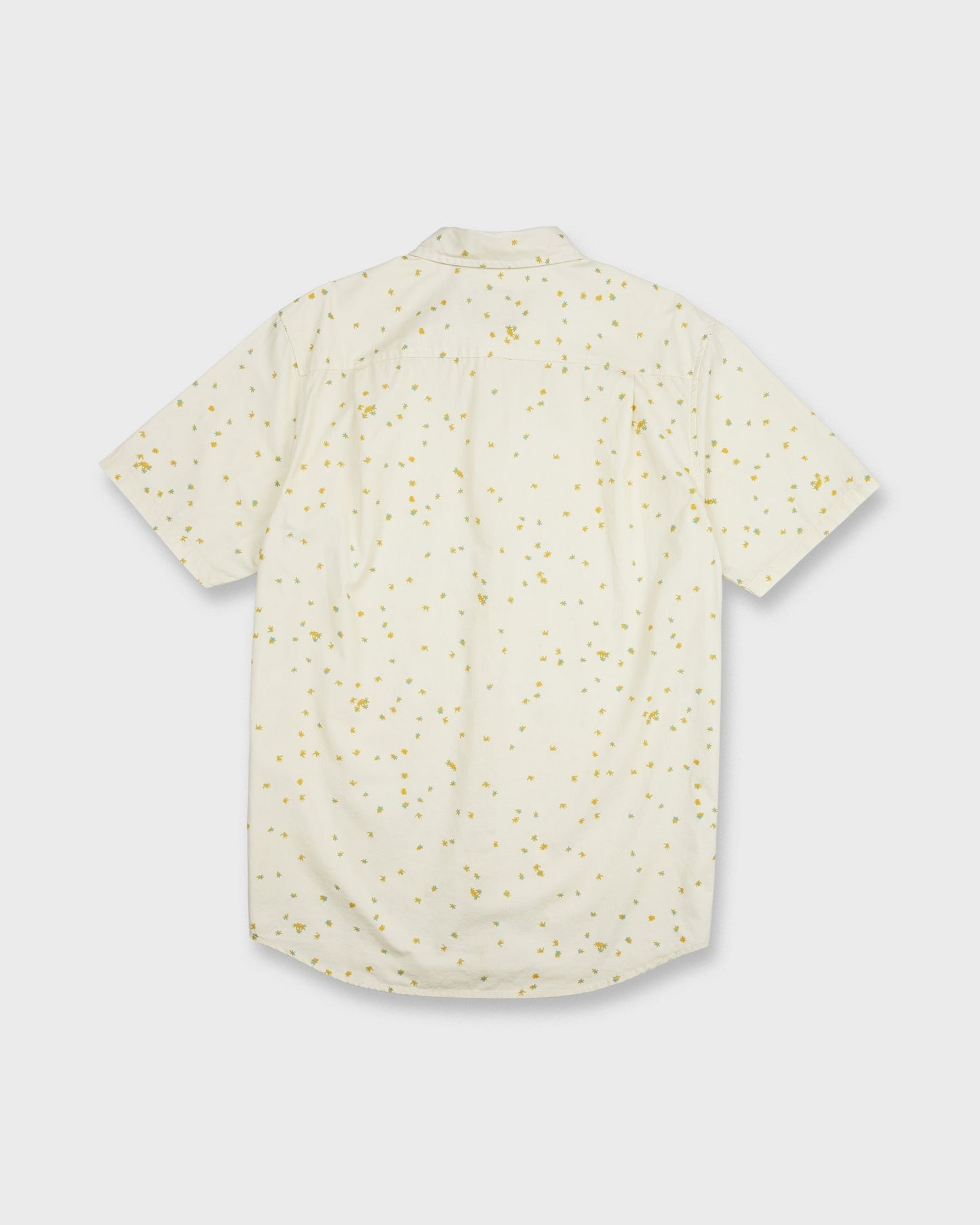 Ditsy Blossom Classic Short Sleeve Shirt - Bone White