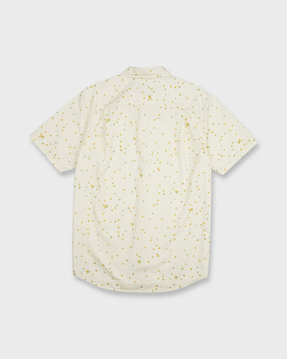 Ditsy Blossom Classic Short Sleeve Shirt - Bone White