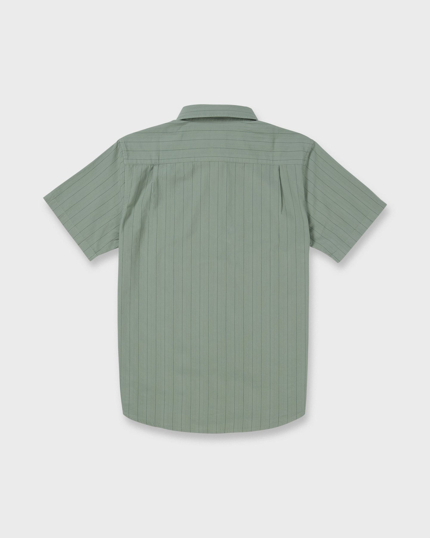 Dobby Stripe Classic Short Sleeve Shirt - Lily Pad