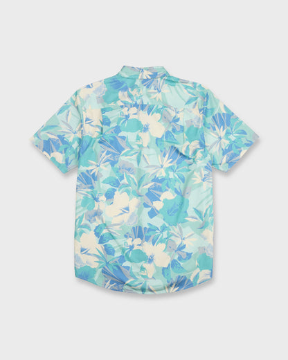 Interact Floral Classic Short Sleeve Shirt - Blue Haze