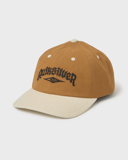 Waveular Corduroy Snapback Hat - Tobacco
