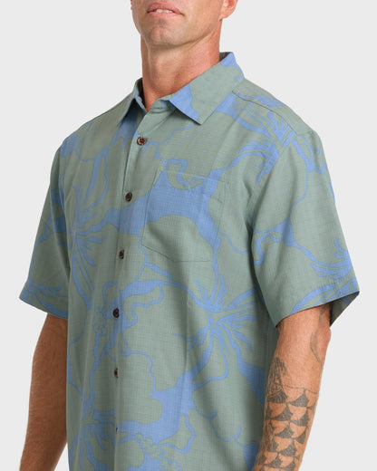 Waterman Bay Breeze Short Sleeve Shirt - Lily Pad