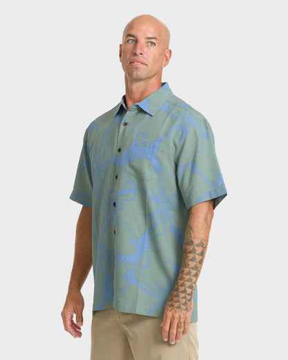 Waterman Bay Breeze Short Sleeve Shirt - Lily Pad