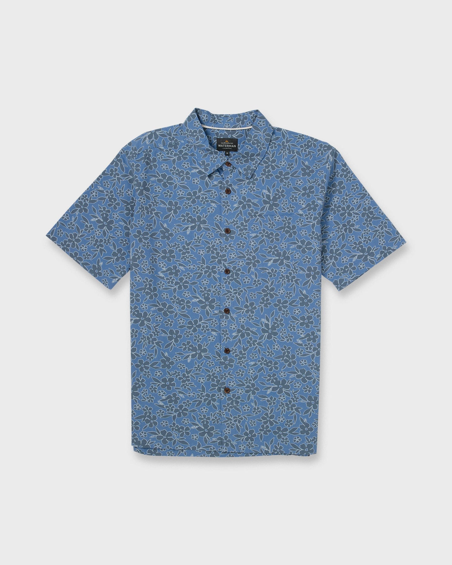 Waterman Flower Field Short Sleeve Shirt - Blue Shadow