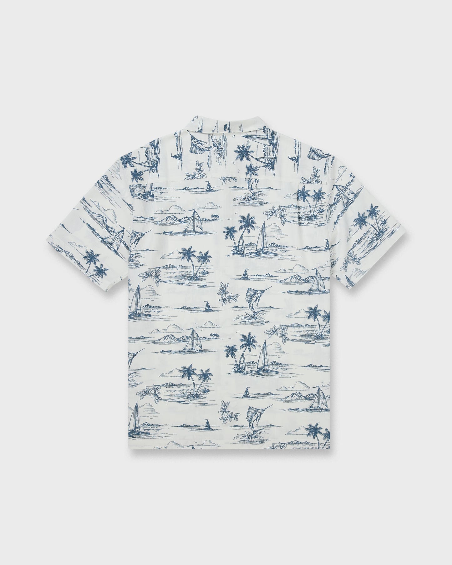 Waterman Sail Away Short Sleeve Shirt - Dark Denim
