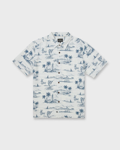 Waterman Sail Away Short Sleeve Shirt - Dark Denim