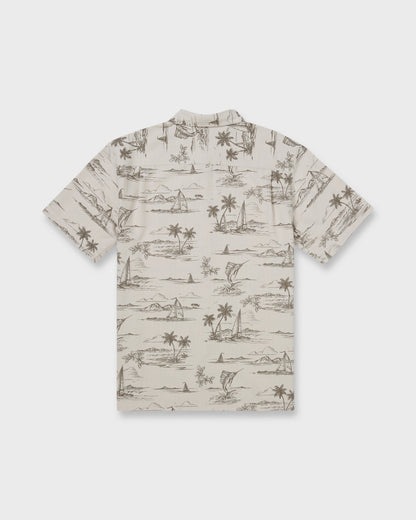 Waterman Sail Away Short Sleeve Shirt - Moonbeam