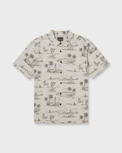 Waterman Sail Away Short Sleeve Shirt - Moonbeam